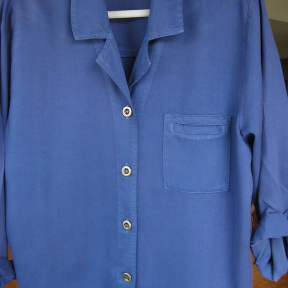 City Wear Tencel Shirt Jscket Size Large - Picture 10 of 13